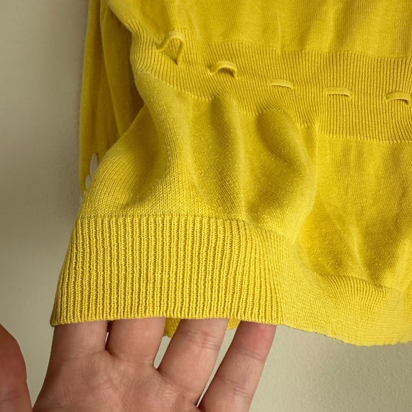 Anthropologie Moth Twee Cotton Lace Knit Cardigan - Picture 11 of 12